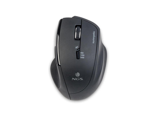 NGS Spy-RB Wireless & Rechargeable Mouse - Black