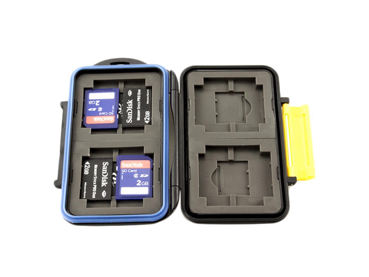 JJC MC-3 Waterproof Holder Storage Memory Card Case For 4PCS CompactFlash(CF) 4PCS SecureDigital(SD) 4PCS XDPictureCard(XD) 4PCS MemoryStick Pro Duo