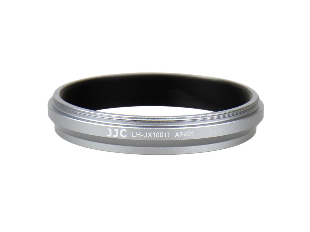 JJC LH-JX100II SILVER Upgrade Lens Hood Shade Adapter Ring for Fujifilm FinePix X100 X100S Replaces AR-X100 Silver