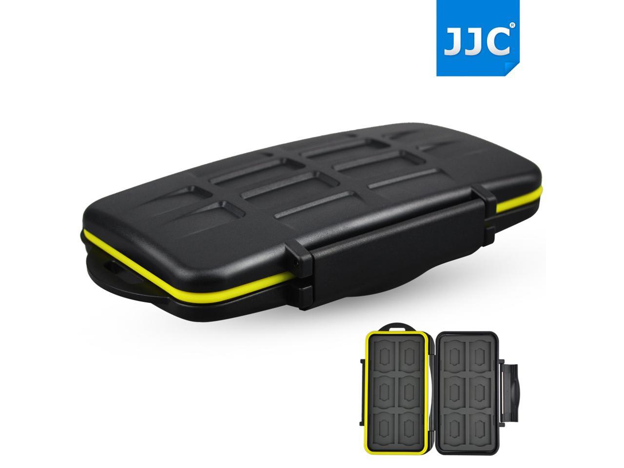 JJC Water-resistant Shockproof SD Card Holder Storage Camera Memory Card Bag Case Protector Cover For 12 SD+12 Micro SD Cards