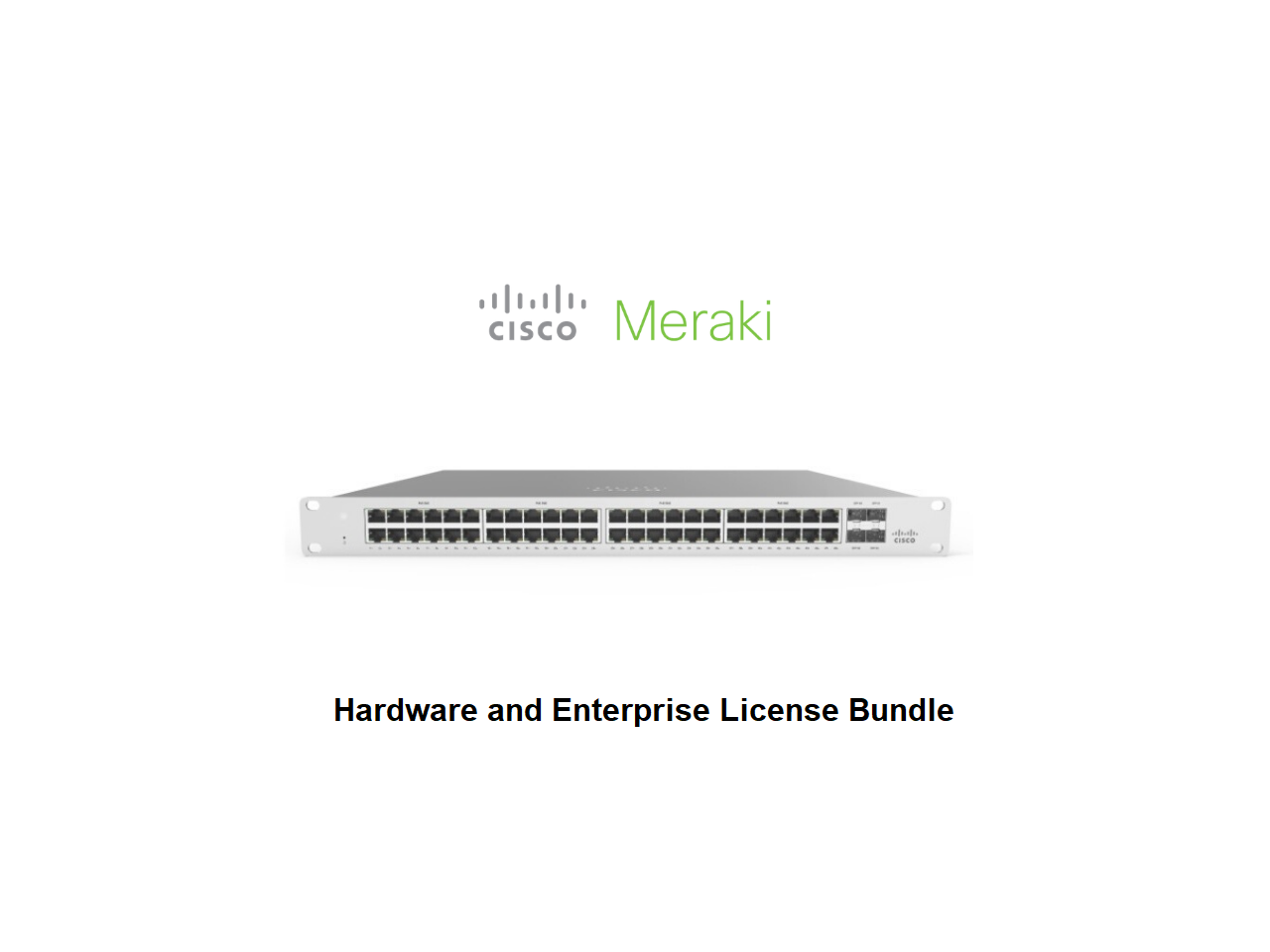 Cisco Meraki MS120-48LP 48 Port PoE Switch Includes 3 Year Enterprise License