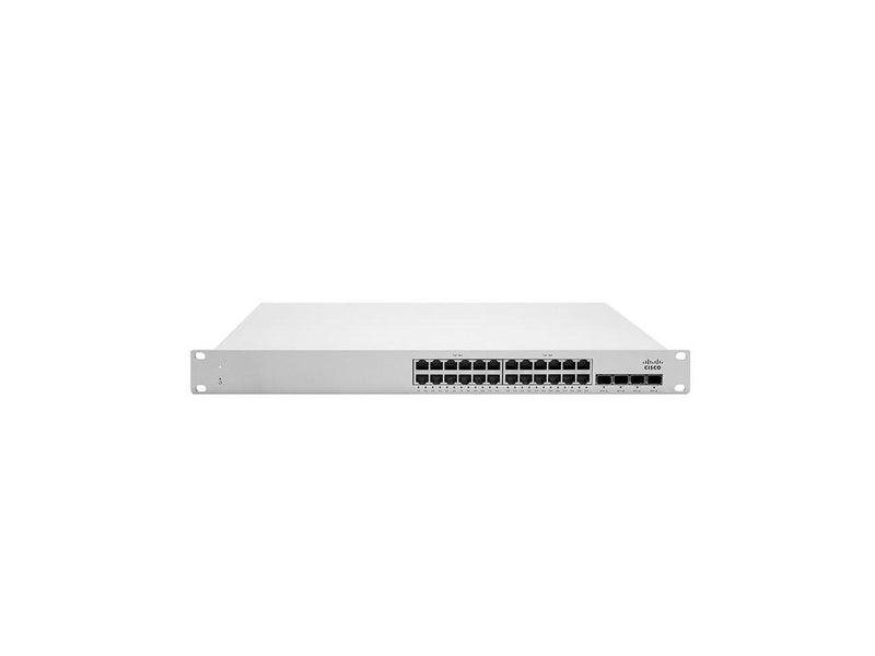 Cisco Meraki MS120-24P 24 Port PoE GigE Switch Includes 3 Year Enterprise License