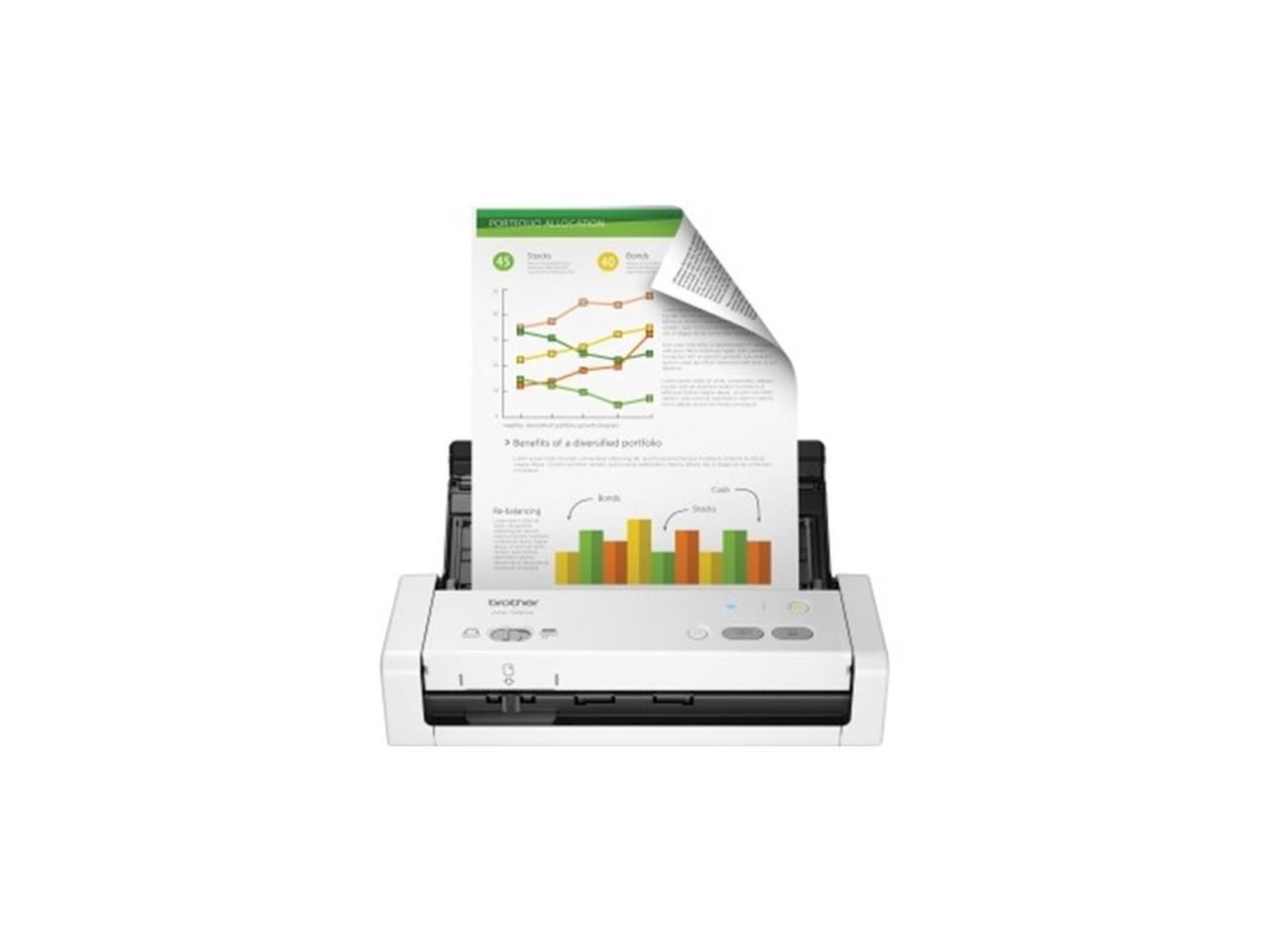 Brother International - ADS-1250W - Brother ADS-1250W Wireless Compact Desktop Scanner - 25 ppm (Mono)