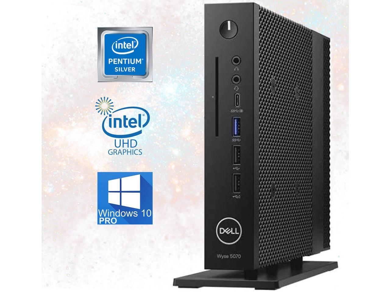 Dell 5070 USFF, Quad Core Pentium Silver upto 2.80GHz, 8GB DDR4, 512GB M.2 SSD, USB 3.1, WiFi, Bluetooth, 4K UHD 3-Monitor Support, Display Port, HDMI, Windows 10 Pro