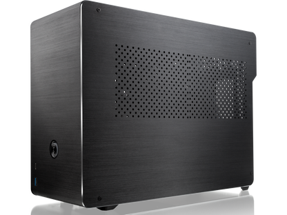 RAIJINTEK OPHION EVO ALS, a SFF case (mini-ITX) with Solid Alu. panel, is designed to fulfill a smallest case built with max. possibility high-end and gaming components.