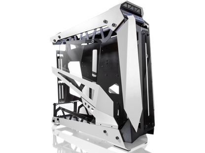 RAIJINTEK NYX PRO - White, a Open Frame Alu. Case (EE-B M/B), 4mm Tempered Glass, Flip Open Top Panel & Front Panel, max. 496mm VGA Card, max. 2.5"SSD×4, max. 12025 Fanx6, PCI Express Gen3 Riser Card
