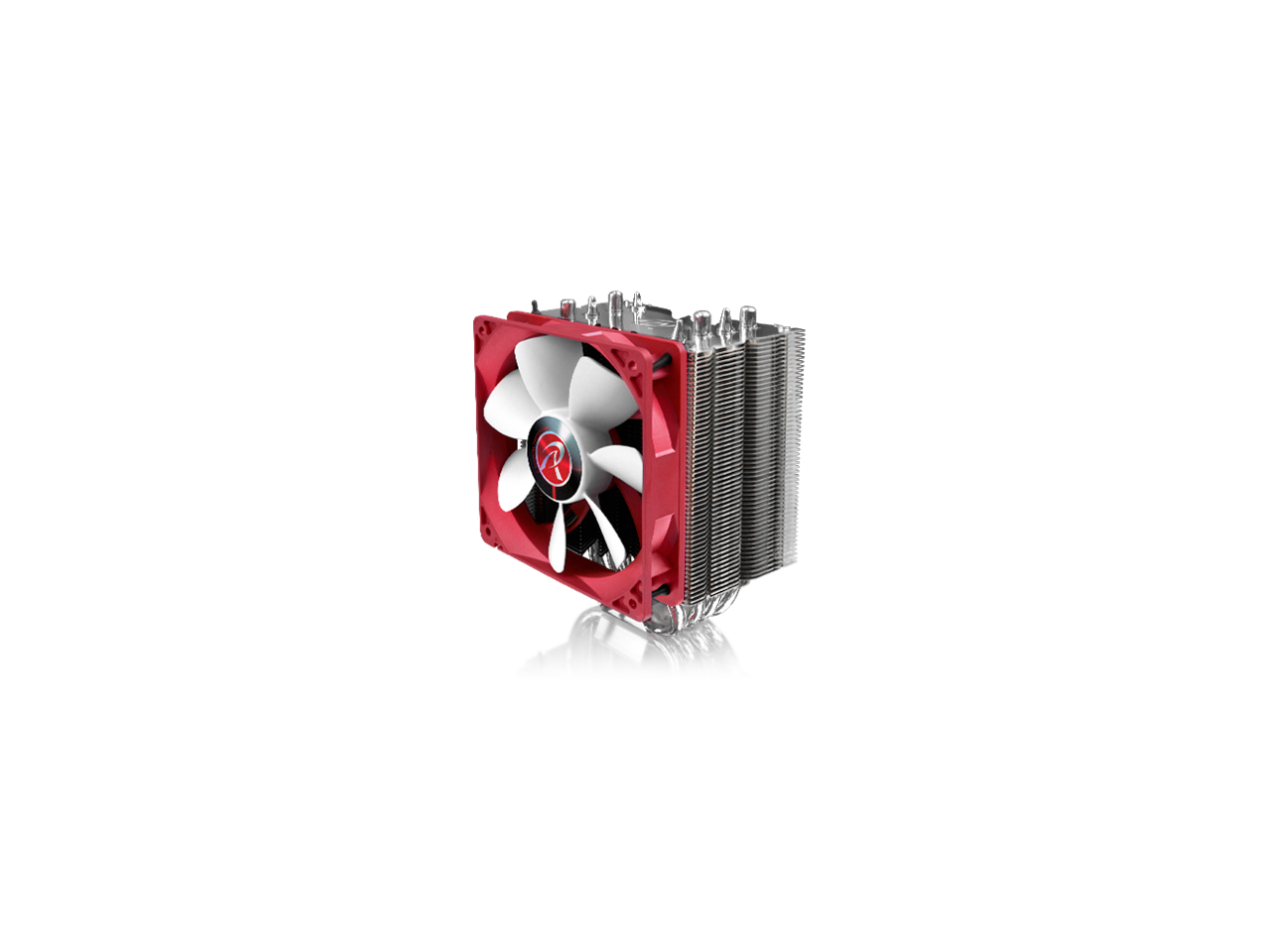 RAIJINTEK THEMIS EVO, 4pcs 8mm Heat-Pipe, 12025 PWM Fan, Fully Nickel Plating, Option to Install Dual Fans, Multiple Mounting Kits for Intel & AMD - Silver