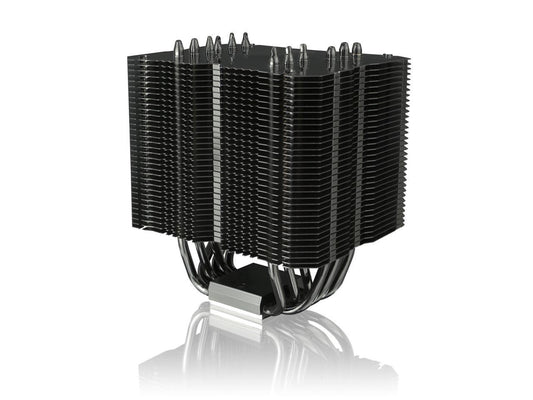 RAIJINTEK EREBOSS CORE EDITION, 6 x 6mm Heat-pipe, Fully Black Coated, Copper Nickel Base, Support Dual Fans, Giant Dissipating Fin Area, Multiple Mounting Kits for Intel & AMD