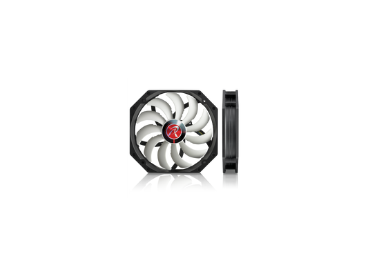 RAIJINTEK Boreas a-BW PC Case Fan/Cooling System Fan - 140mm x 25mm, 4Pin PWM Function