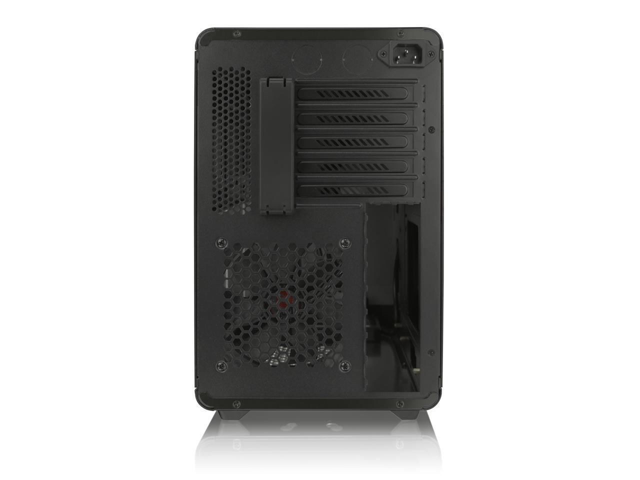 RAIJINTEK STYX BLACK, Alu Micro-ATX Case - Compatible With Regular ATX Power Supply, Max. 280mm VGA Card, 180mm CPU Cooler, Max. 240mm Radiator Cooling On Top, with A Drive Bay For Slim DVD On Side