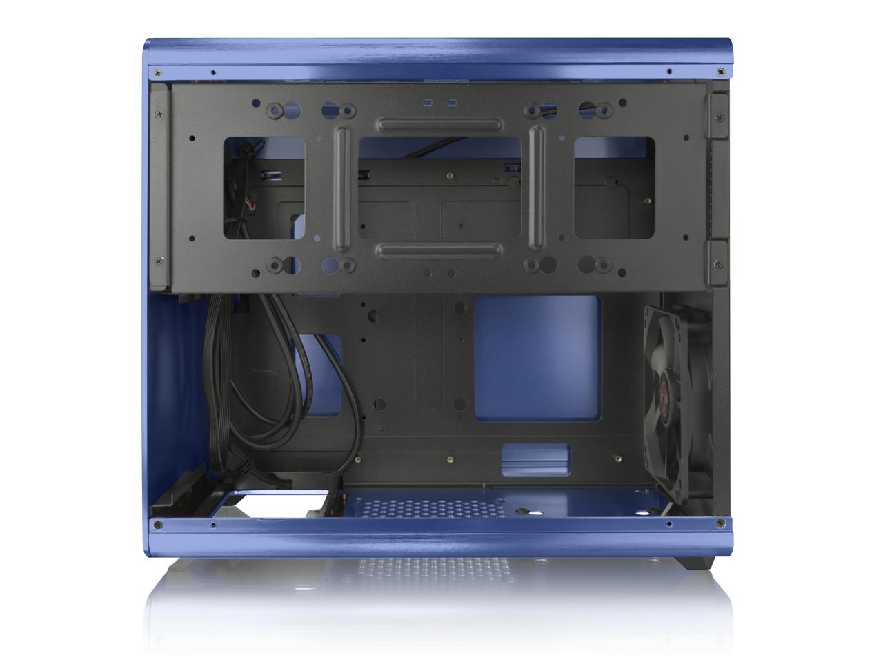 RAIJINTEK STYX BLUE, Alu Micro-ATX Case, Compatible With Regular ATX Power Supply, Max. 280mm VGA Card, 180mm CPU Cooler, Max. 240mm Radiator Cooling On Top With A Drive Bay For Slim DVD On Side
