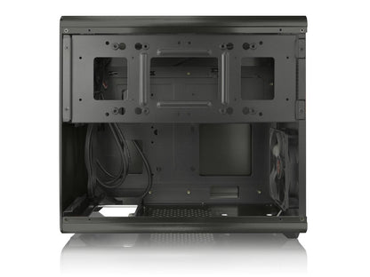 RAIJINTEK STYX Classic, an Alu Micro-ATX case, Compatible with regular ATX Power Supply, Max. 280mm VGA Card, 180mm CPU Cooler, 240mm Radiator Cooling On Top, a Drive Bay For Slim DVD On Side - Black