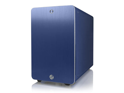 RAIJINTEK STYX Classic, an Alu Micro-ATX case, Compatible with regular ATX Power Supply, Max. 280mm VGA Card, 180mm CPU Cooler, 240mm Radiator Cooling On Top, a Drive Bay For Slim DVD On Side - Blue