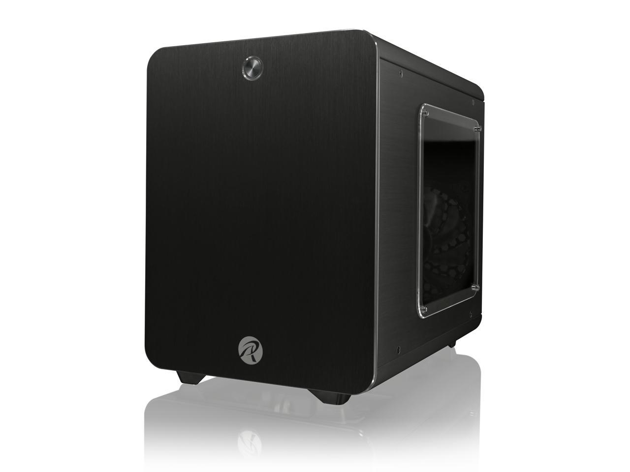 RAIJINTEK METIS PLUS BLACK, a Alu. M-ITX Case, is with one 12025 LED fan at rear, USB 3.0* 2, Ventilate holes at top, Compatible with Standard ATX PSU, 170mm VGA Card length, 160mm CPU Cooler heigth.