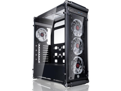 Raijintek Coeus Evo TC E-ATX Gaming Case with Tempered Glass and 4*12025 LED Fans