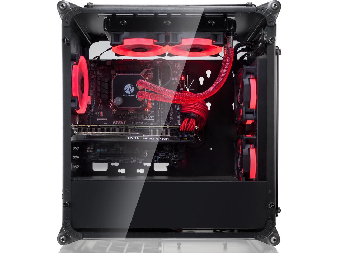 COEUS ELITE TC, a Micro-ATX Gaming Case with Tempered Glass and 3*12025 LED Fans