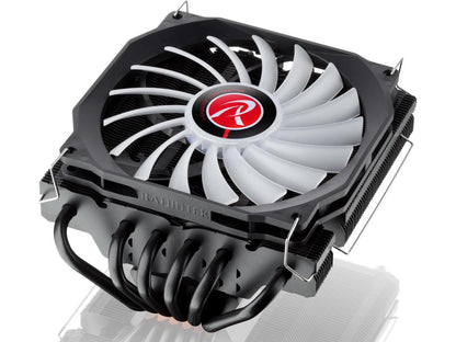 PALLAS 120 RGB, a Low profile cooler with 12013 RGB PWM fan, is designed for most desktops, especially for HTPC's and narrow enclosures. 6*6mm Heat-pipe, total height 68mm, compatible with modern CPUs