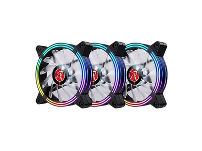 SKLERA 12 RBW ADD -3 pack, Addressable RGB, 12025 PWM fan, with 8port control hub, Remote controller & Connecting MB cable, compatible with ASUS/MSI 5V ADD header, brings visible color and brightness