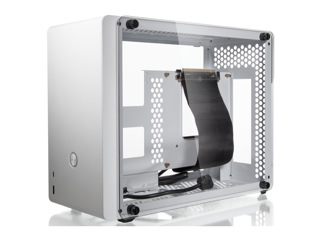 RAIJINTEK OPHION EVO WHITE, a SFF case (Mini-ITX), is designed to fulfill a smallest case built with max. possibility high-end, gaming and standard components.