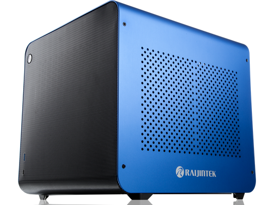 METIS EVO BLUE ALS, an Alu. ITX case with solid panel, is designed to fulfill the smallest case built with ultra high air flow to solve all thermal issue of SFF chassis, 200mm fan option at front.