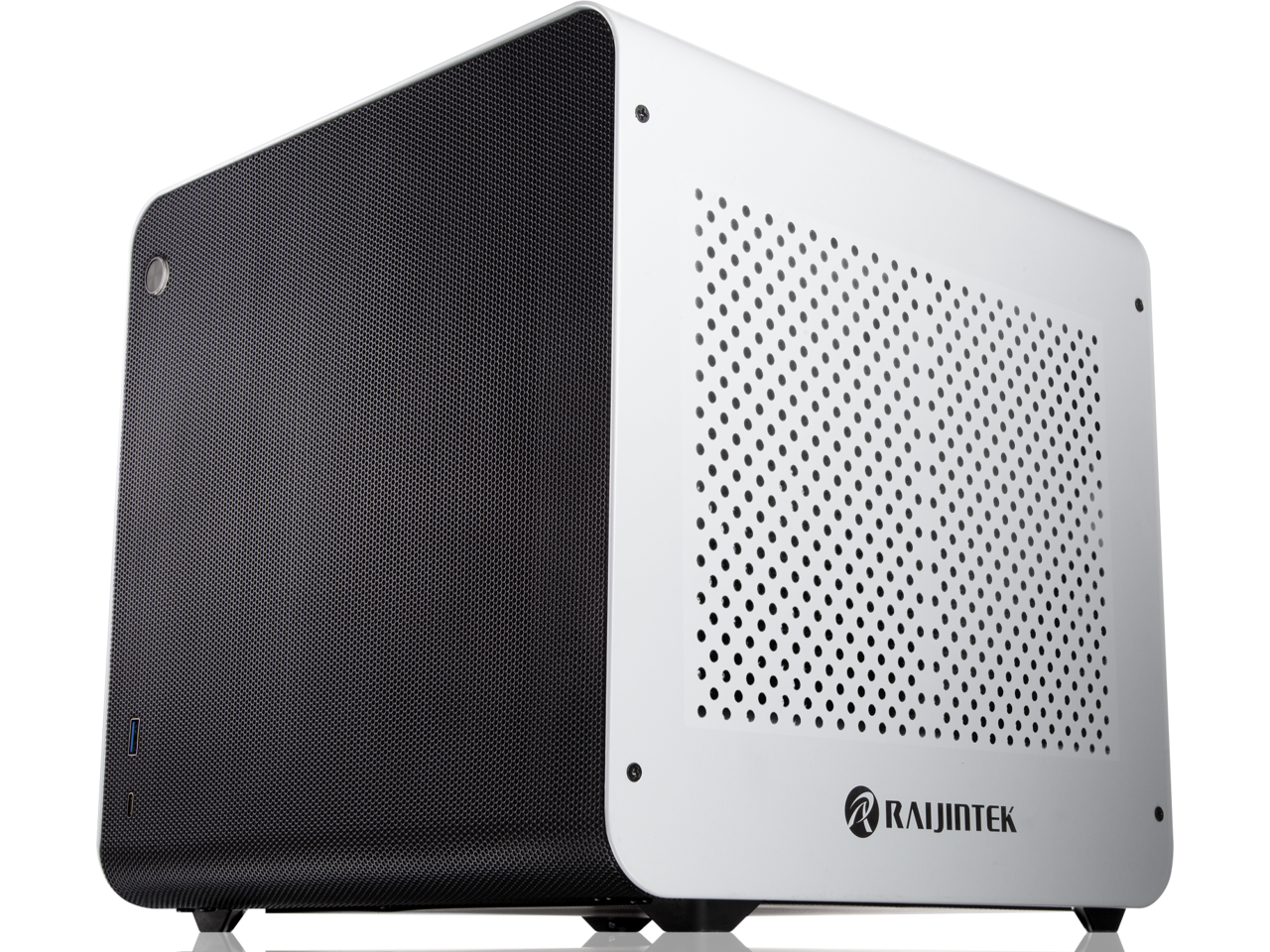 METIS EVO WHITE ALS, an Alu. ITX case with solid panel, is designed to fulfill the smallest case built with ultra high air flow to solve all thermal issue of SFF chassis, 200mm fan option at front.