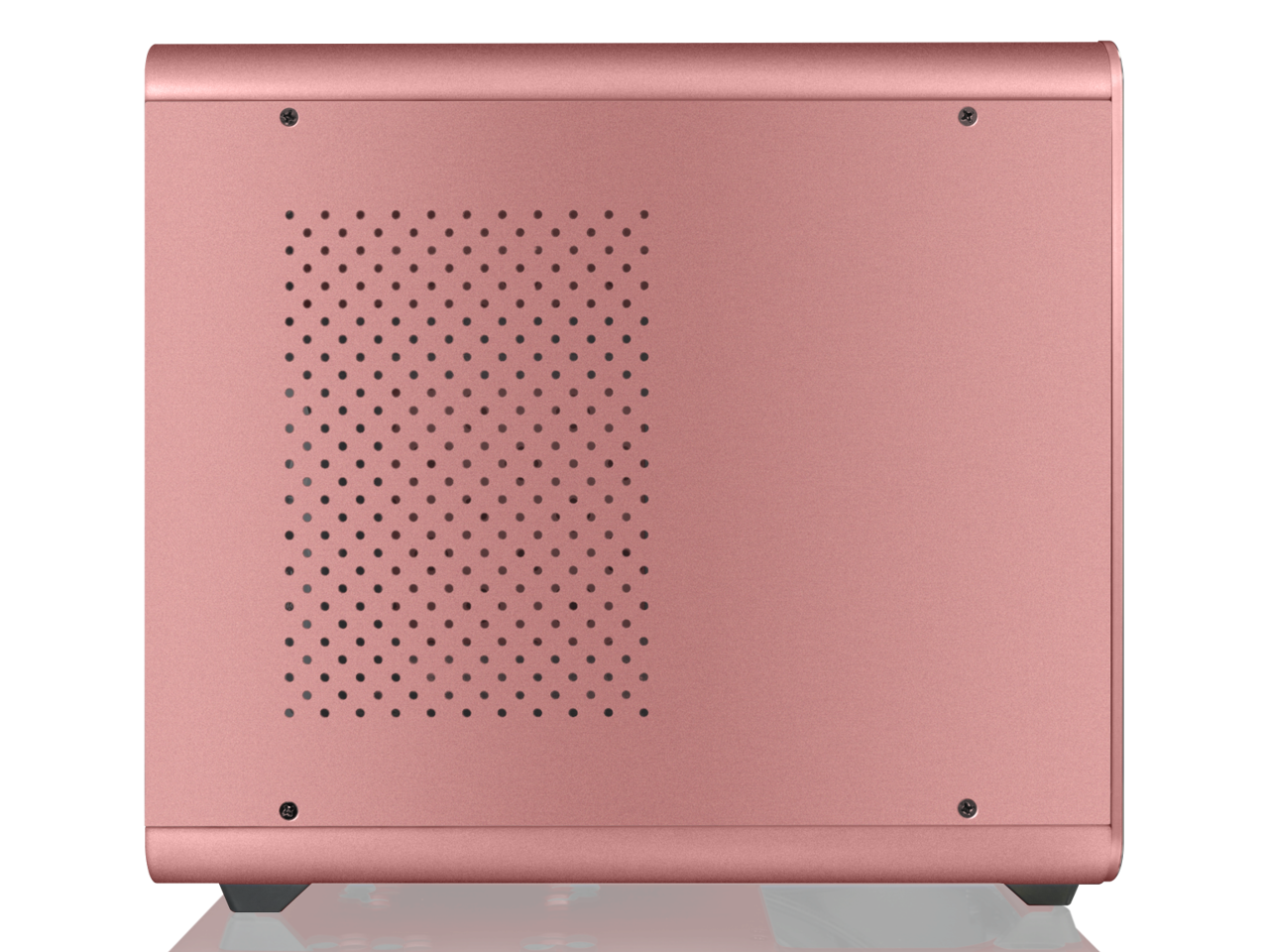 RAIJINTEK METIS PLUS PINK, a Alu. M-ITX Case, is with one 12025 LED fan at rear, USB 3.0* 2, Ventilate holes at top, Compatible with Standard ATX PSU, 170mm VGA Card length, 160mm CPU Cooler heigth.