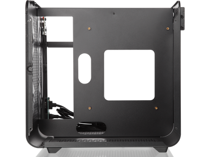 METIS EVO BLACK TGS, an Alu. ITX case with tempered glass, is designed to fulfill the smallest case built with ultra high air flow to solve all thermal issue of SFF chassis, 200mm fan option at front.
