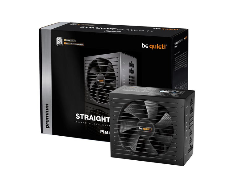 be quiet! Straight Power 11 650W Platinum, 80 PLUS Platinum efficiency, power supply, ATX, fully modular, virtually inaudible Silent Wings 3 135mm fan