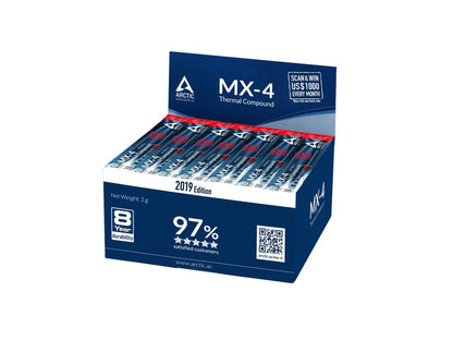ARCTIC MX-4 2019 Edition - Thermal Compound Paste - Carbon Based High Performance - Heatsink Paste - Thermal Compound CPU for All Coolers, Thermal Interface Material - High Durability - 2 Grams