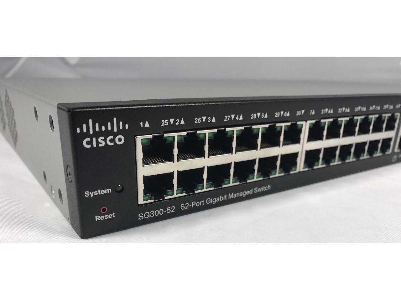 Cisco SG300-52 52 Ports Gigabit Managed Rack Mountabke Switch SRW2048-K9