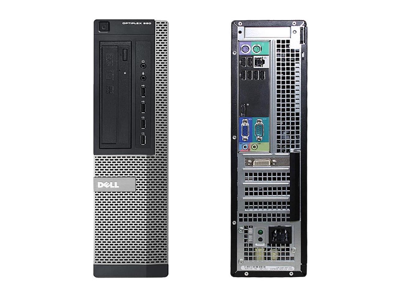 Dell OptiPlex 990, Desktop, Intel Core i5-2500 up to 3.70 GHz, 4GB DDR3, 500GB HDD, DVD-RW, Microsoft Windows 10 Home 64-bit