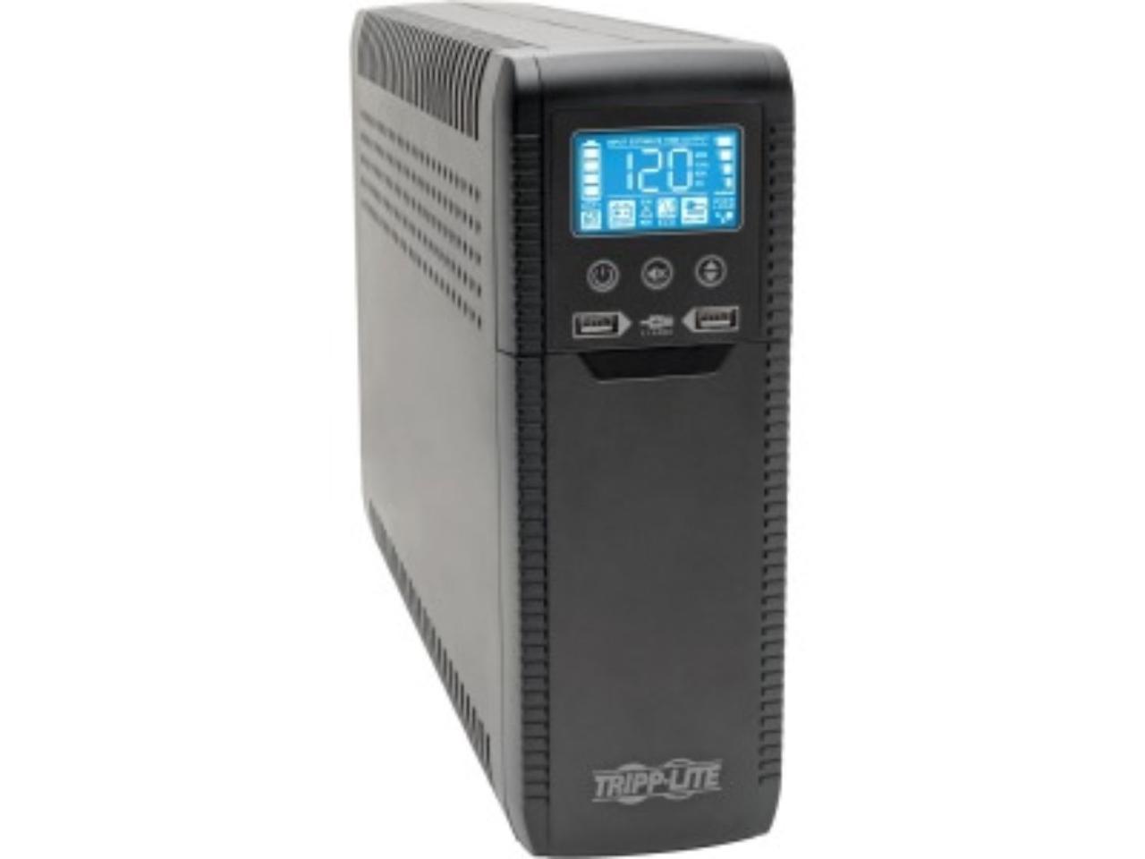 TRIPP LITE Line Interactive ECO1300LCD UPS with USB and 10 Outlets - 120V, 1300 VA, 720 Watts, ECO Series