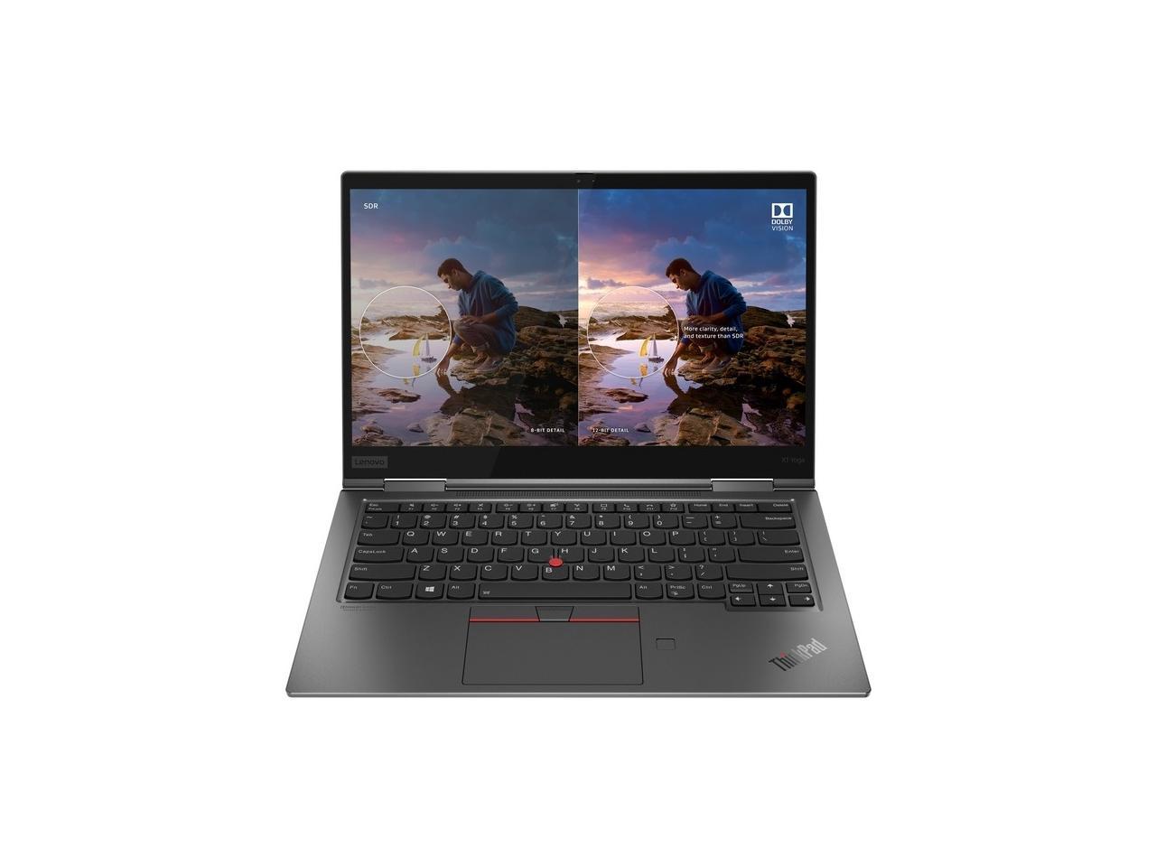 Lenovo ThinkPad X1 Yoga Gen 5 20UB003QUS 14" Touchscreen 2 in 1 Notebook - 4K UHD - 3840 x 2160 - Intel Core i7 (10th Gen) i7-10610U Quad-core (4 Core) 1.80 GHz - 16 GB RAM - 1 TB SSD - Iron Gray