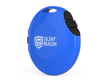 Silent Beacon Panic Button Safety Device: App-Enabled Bluetooth GPS Location Tracker & 2-Way Phone Calls, Speaker & Microphone, Custom Alerts, Rechargeable USB, Key Finder Wearable - NO fees