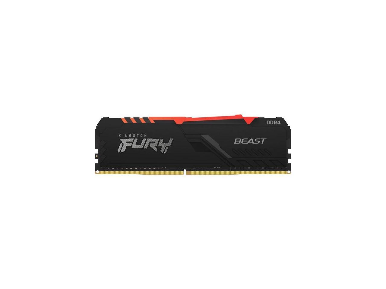 Kingston Fury Beast RGB 16GB DDR4 3200MHz 288pin DIMM Memory Module KF432C16BB1A