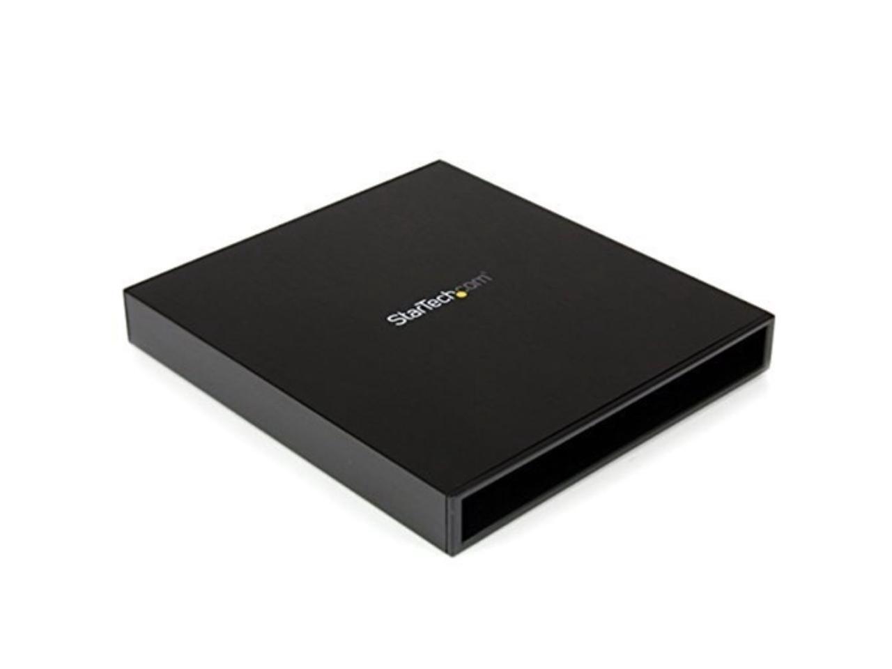 StarTech.com USB 3.0 to Slimline SATA ODD Enclosure for Blu-ray and DVD ROM Drives, Solid Aluminum (SLSODDU33B)