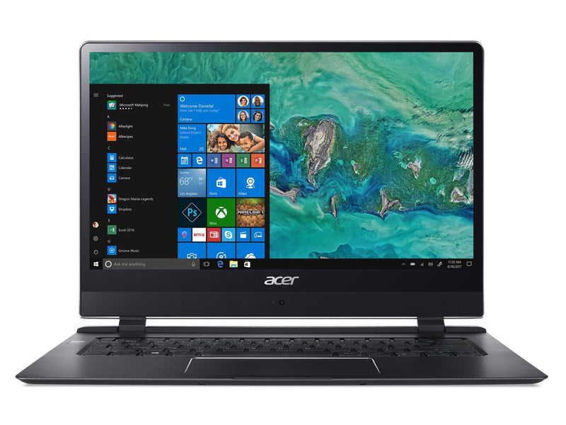 Acer Swift 7 SF714-51T-M871 14" Touchscreen LCD Notebook - Intel Core i7 (7th Gen) i7-7Y75 Dual-core (2 Core) 1.30 GHz - 8 GB LPDDR3 - 256 GB SSD - Windows 10 Pro 64-bit - 1920 x 1080 - In-plane Switching (IPS) Technology, CineCrystal
