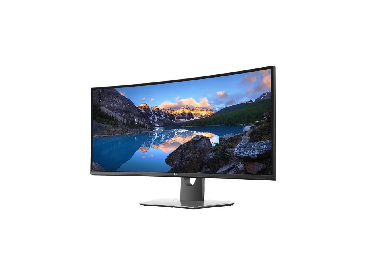 Dell UltraSharp U3419W 34" Curved USB-C Monitor, IPS, 3440x1440 UWQHD, 5ms (GTG), 2xHDMI, DP, USB 3.0, USB Type-C, Tilt, Swivel, Height adjustable