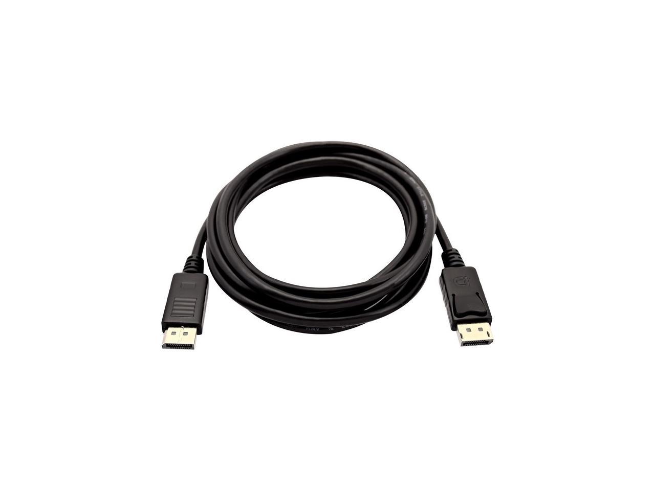 V7 Black Video Cable Mini DisplayPort Male to DisplayPort Male 1m 3.3ft