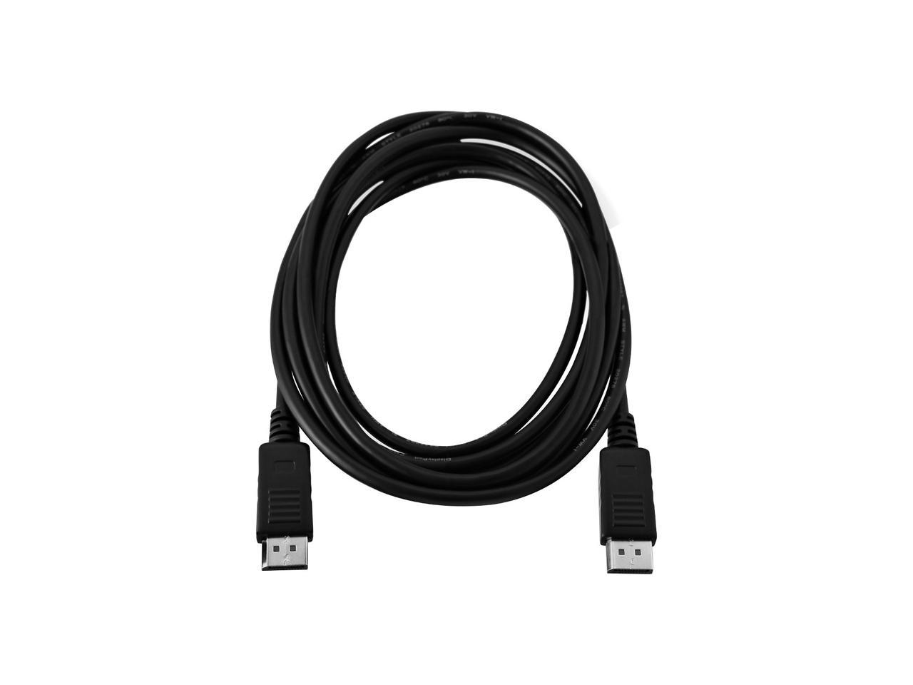 V7 V7DP2DP-6FT-BLK-1E Black Video Cable DisplayPort Male to DisplayPort Male 2m 6.6 ft.