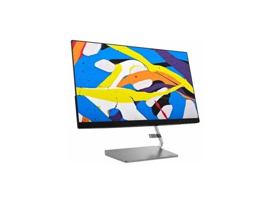 Lenovo Q24i-10 24" (Actual size 23.8") Full HD 1920 x 1080 Up to 4ms HDMI VGA AMD FreeSync Built-in Speakers NearEdgeless Bezel LED Backlit IPS Monitor
