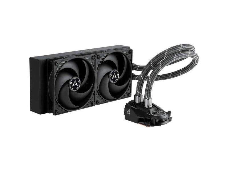 ARCTIC Liquid Freezer II 240 - Multi Compatible All-in-One CPU AIO Water Cooler, Compatible with Intel & AMD, Efficient PWM Controlled Pump, Fan Speed: 200-1800 RPM (Controlled via PWM) - Black