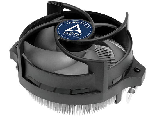 ARCTIC Alpine 23 CO - Compact AMD CPU Cooler for AM4, Thermal Compound MX-2 pre-Applied, for Continous Operation, Computer, PC - Black