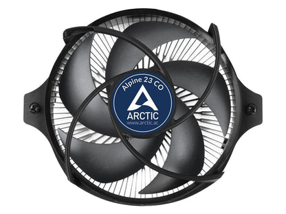 ARCTIC Alpine 23 CO - Compact AMD CPU Cooler for AM4, Thermal Compound MX-2 pre-Applied, for Continous Operation, Computer, PC - Black