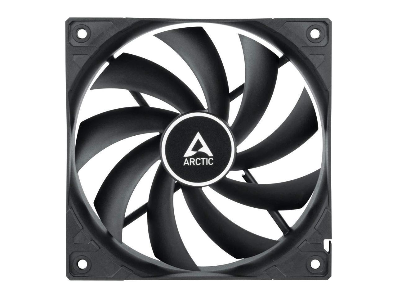 ARCTIC F12 PWM PST (5 Pack) - 120 mm PWM PST Case Fan with PWM Sharing Technology (PST), Quiet Motor, Computer, Fan Speed: 230-1350 RPM - Black