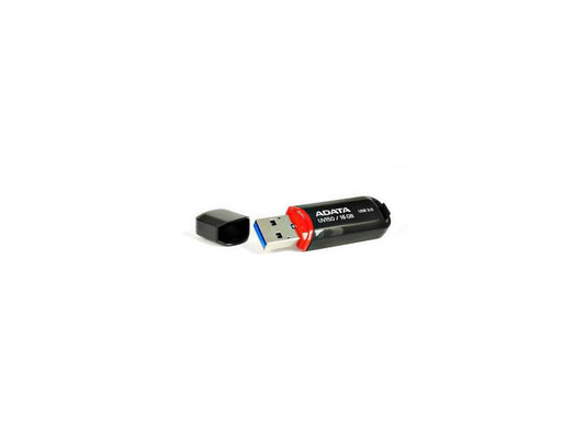 ADATA 16GB UV150 Snap-on Cap USB 3.0 Flash Drive (AUV150-16G-RBK)