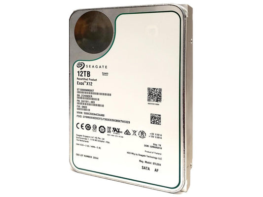 Seagate Exos 12TB Internal Hard Drive Enterprise HDD – 3.5 Inch 6Gb/s 128MB Cache for Enterprise (ST12000NM0007)