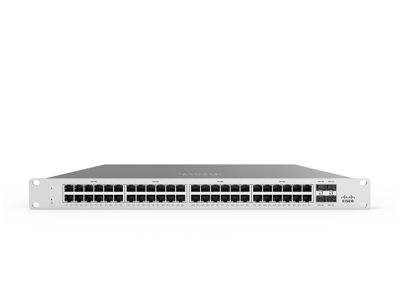 Cisco Meraki MS125-48LP 10G L2 Cloud-Manged 48 Port 10 Gigabit 370W PoE Switch - MS125-48LP-HW