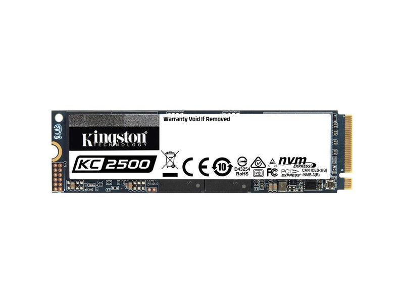 Kingston KC2500 M.2 2280 1TB NVMe PCIe Gen 3.0 x4 96-layer 3D TLC Internal Solid State Drive (SSD) SKC2500M8/1000G