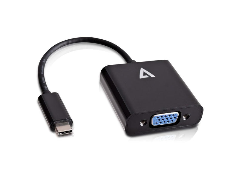 V7 V7UCVGA-BLK-1N USB-C male to VGA female Adapter Black